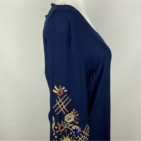 Glamorous Womens Tunic Dress Size S Dark Blue Open Back Short Dress - Picture 4 of 10